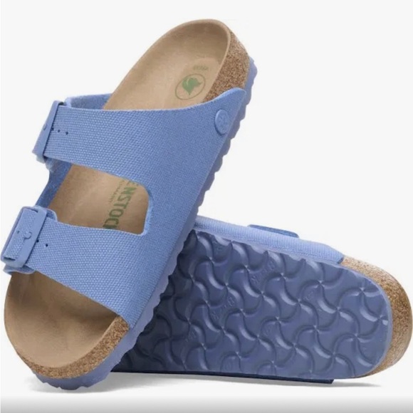 Birkenstock Arizona blue Elemental canvas Two Strap Sandals size 10/41 brand new - Picture 1 of 3